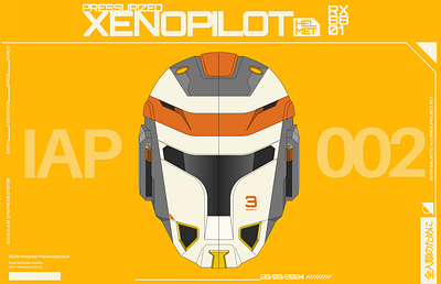 Xenopilot Helmet animation anime gundam gunpla helmet illustration manga mecha robot