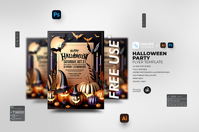 Halloween Party Flyer Template aam360 aam3sixty branding design editable halloween flyer flyer template free flyer halloween bash invitation halloween club party flyer halloween event poster halloween flyer design halloween invitation halloween night party halloween party flyer halloween themed party flyer illustration printable halloween flyer scary halloween flyer spooky party template