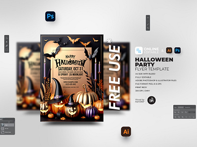 Halloween Party Flyer Template aam360 aam3sixty branding design editable halloween flyer flyer template free flyer halloween bash invitation halloween club party flyer halloween event poster halloween flyer design halloween invitation halloween night party halloween party flyer halloween themed party flyer illustration printable halloween flyer scary halloween flyer spooky party template