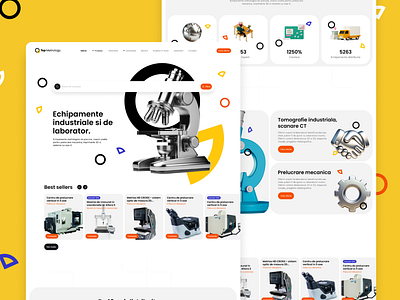 Metrology ecommerce presentation responsive ui website