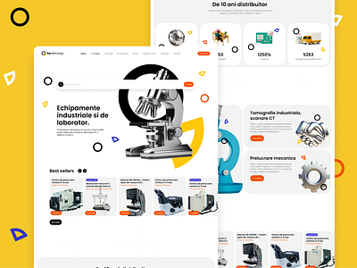 Metrology ecommerce presentation responsive ui website