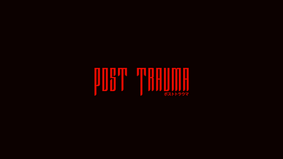 Post Trauma logo branding game grap illustrator typography