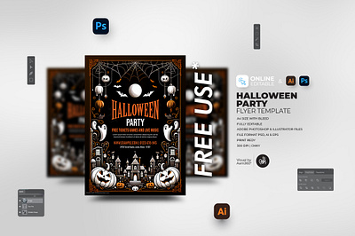 Halloween Party Flyer Template aam360 aam3sixty design editable halloween flyer flyer template free flyer halloween bash invitation halloween club party flyer halloween event poster halloween flyer design halloween invitation halloween night party halloween party flyer halloween themed party flyer illustration printable halloween flyer scary halloween flyer spooky party template trick or treat party flyer