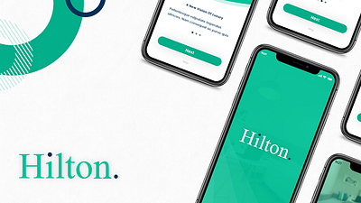 Hilton Mobile App Design figma graphic design mobile app design ui ux