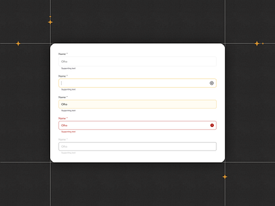 Form Fields Design for Dating Web App dating app design system figma design form form design input error input fields modern design most popular web design states success input text field top web app design ui ui design ui kit ux ux design web design wireframe