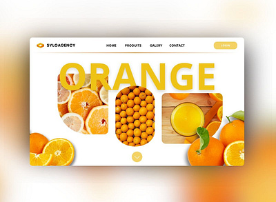 ORANGE WEBSITE design graphic design orange site ui ux web website