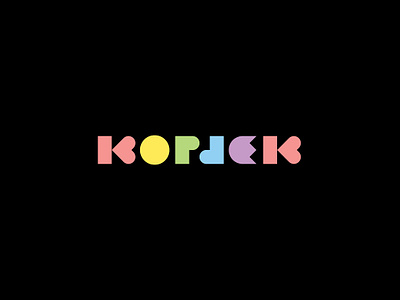 KOPJEK PLAYFUL art branding clean colorful design grid identity kopjek lettering letters logo merch minimal playful print rainbow rebranding type typography