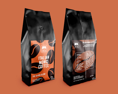 Italian Monks Coffee Package branding