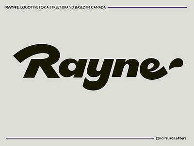 Rayne authentic bold calligraphy custom design goodtype identity lettering logo logodesigner logomaker premium rayne script standout strong type unique