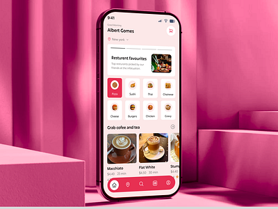 Food Delivery Mobile App delivery delivery app delivery service ecommerce fast food food app food app design food delivery service food order interface layout mobile mobile app online food order ordering product design resturent ui ux