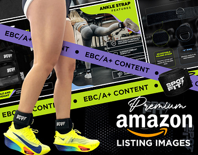 Amazon Listing Images for Ankle Strap a amazon amazonlisting ebc graphic design illustration infographic