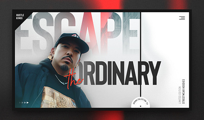 "Escape The Ordinary" - Streetwear Fashion Web Design Concept art direction branding concept creative design design design concept fashion graphic design landing page streetwear ui web design