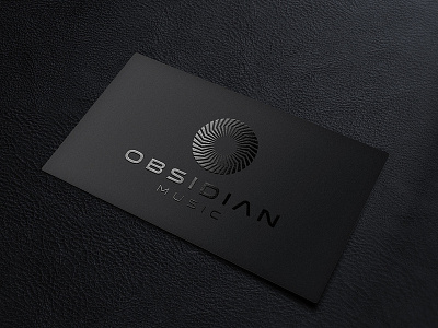 Obsidian Music brand identity branding identity logo mark music symbol visual identity