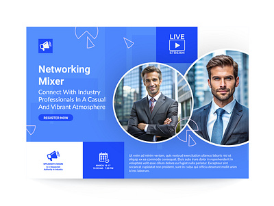 Business conference banner banner business graphic design man