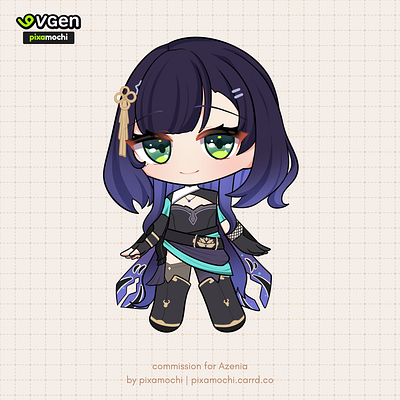 Cute Chibi Commission chibi commission cutechibi fullbodychibi noai simplechibi