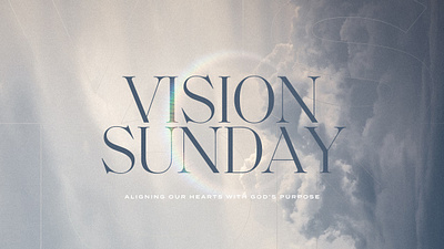 Vision Sunday Sermon Series cover design graphic design series sermon typography