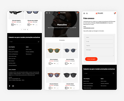 E-commerce Website for Mulem Eyewear Brand commerce design e commerce graphic design interface design mobile shopify store store design ui ui ux uiux