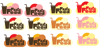 Fast Food Color Design Sheet color production