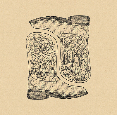 'Boots' - Inktober 10/3 illustration