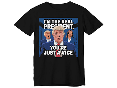 Donald Trump and Kamala Harish T-shirt design graphic design illustration t shirt design tshirt tshirt design tshirtdesign typography typography tshirt