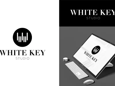 White keY Studio Logo branding business logo creative logo logo logo design minimal logo modern logo timeless logo