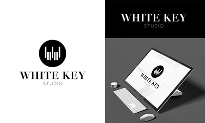 White keY Studio Logo branding business logo creative logo logo logo design minimal logo modern logo timeless logo