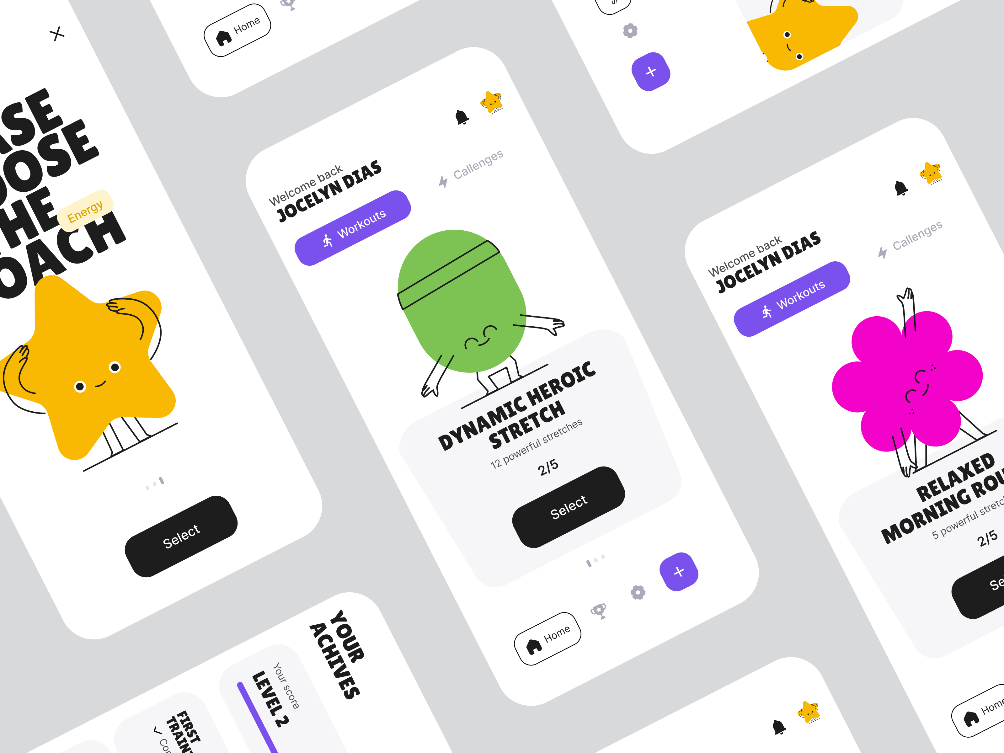 Example of Illustration Pack For Mobile App