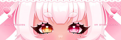 Eye Banner for Nyxiabel anime art eye banner illustration vectors vtuber