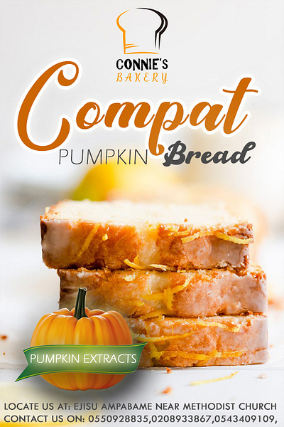 Compat Pumpkin Bread branding graphic design logo