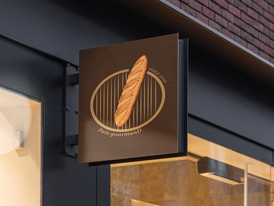 Pain gourmanD boulangerie entreprise logo