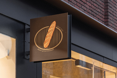 Pain gourmanD boulangerie entreprise logo