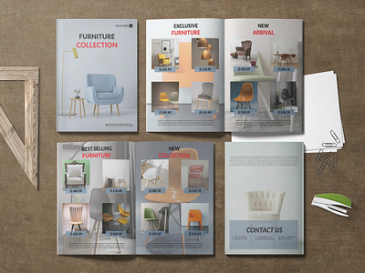 Catalogue Design for furniture branding catalogue catalogue design furniture graphic design illustration unique unique design vector