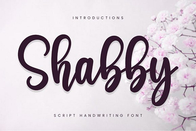 Shabby Font branding font business font clasic font cute font download free font farmhouse handwriting handwritten font love font modern font school font teacher