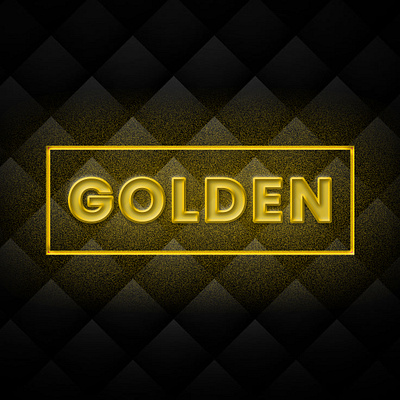 GOLDEN TEXT EFFECT effect golden neon slice text