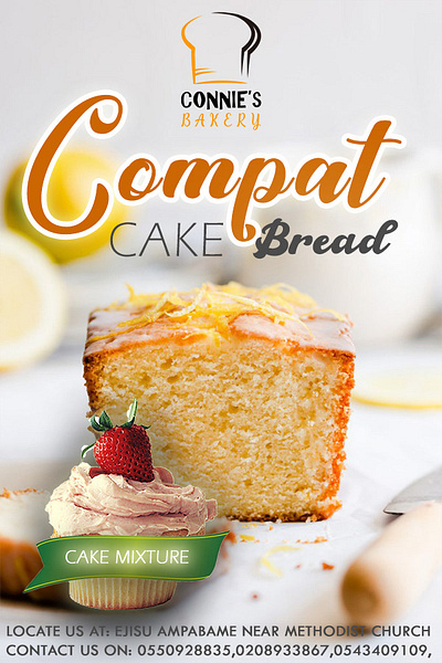 Compat Cake Bread branding graphic design logo