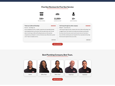 Best plumbers service Website in California. animation branding builder website design elementor landing page ui website design wordpress website