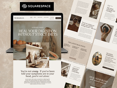 Squarespace Website Template for Health Coaches & Nutritionists branding health coaches nutritionists sales page template squarespace squarespace designer squarespace template web design website design website template wellness