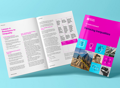 British Council: Reducing Inequalities british council brochure design educational publishing graphic design