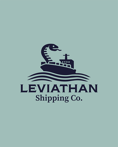 Leviathan Shipping Co. branding graphic design logo