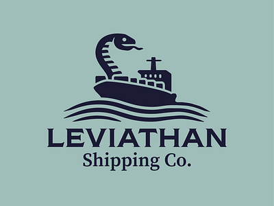 Leviathan Shipping Co. branding graphic design logo