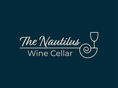 Nautilus Wine Cellar branding graphic design logo vector