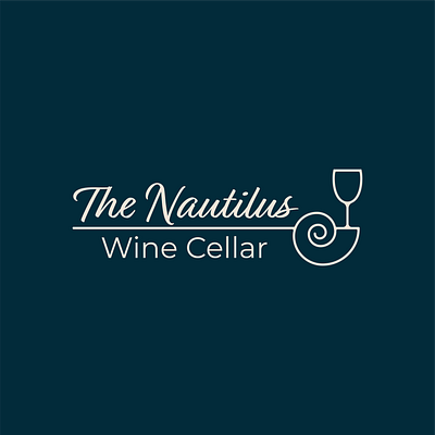 Nautilus Wine Cellar branding graphic design logo vector