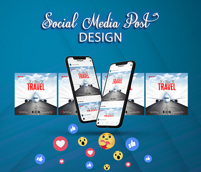 Travel social media post design branding design graphic design illustration travel travel social media post design unique