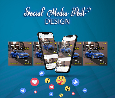 Luxury car social media post design branding car design graphic design illustration luxury social media post design unique