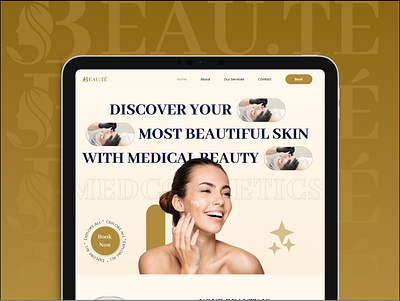 Beauty - A Skin Care Brand Website Design animation beauty website design landing page design modern website saloon skincare ui uiux web wordpress