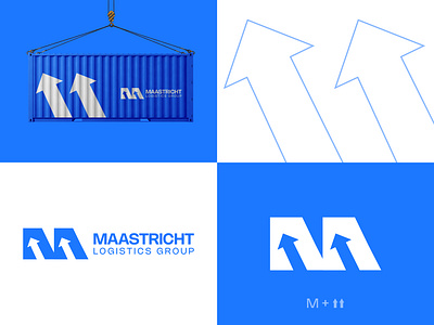 Maastricht - Logistics Company Logo brand identity branding cargo company container courier company delivery identity logistics logistics logo logo logo design shipment shipping trade transpor transport truck vector