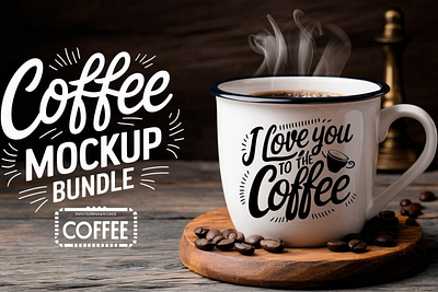 Coffee Mockup BUNDLE branding design logo mockups