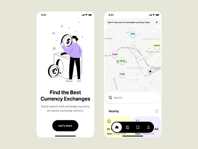 Currency exchange app android android design app app design application design exchage app figma design illustration ios ios design mobile mobile design mobile illustration onboarding illustration ui ui design ux ux design vector