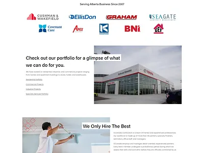 Painting Services website branding builder website design elementor landing page website design wordpress website