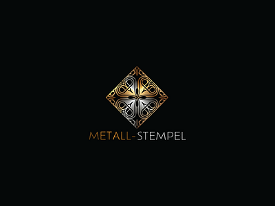 Metall-Stempel-Logo 3d ai app art branding design discount logo pricing discount logos for sale discount pricing graphic design icon illustration logo logos minimalist typography ui vector